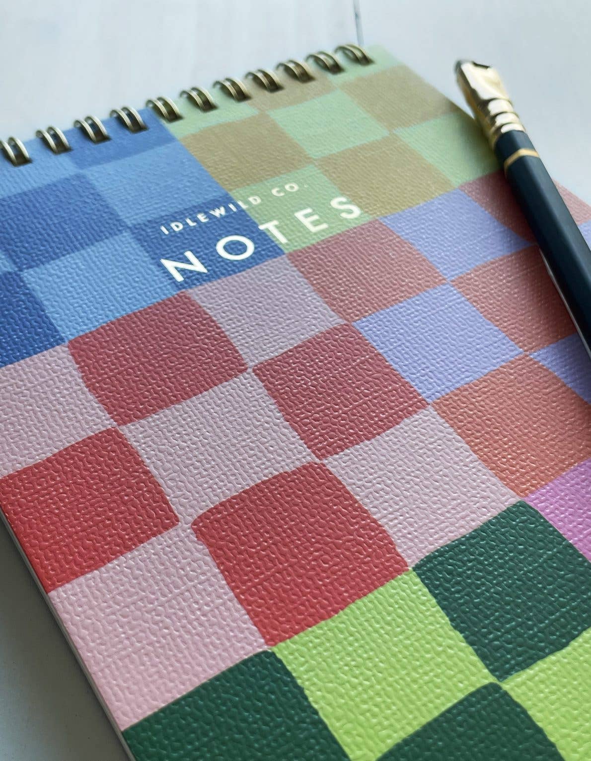 Spiral Jotter | Rainbow Checks | Idlewild Co.