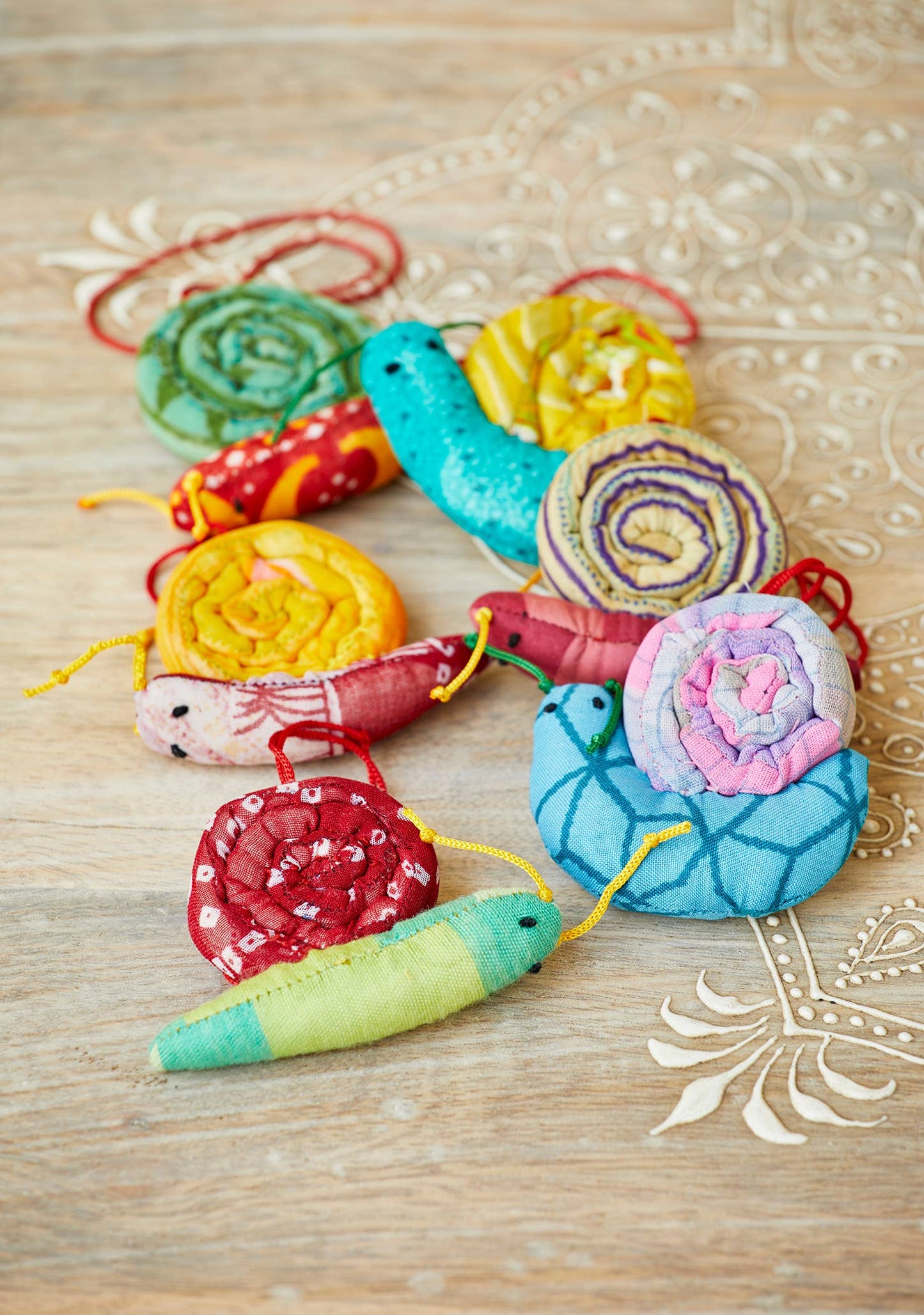 Snail Recycled Sari Decoration | Namaste