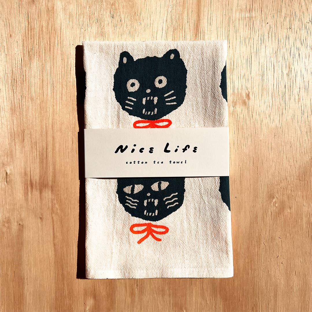 BAD CATS tea towel | Nice life
