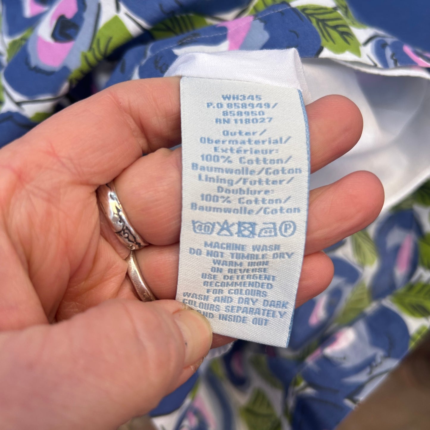 boden abstract floral print sleeveless cotton dress