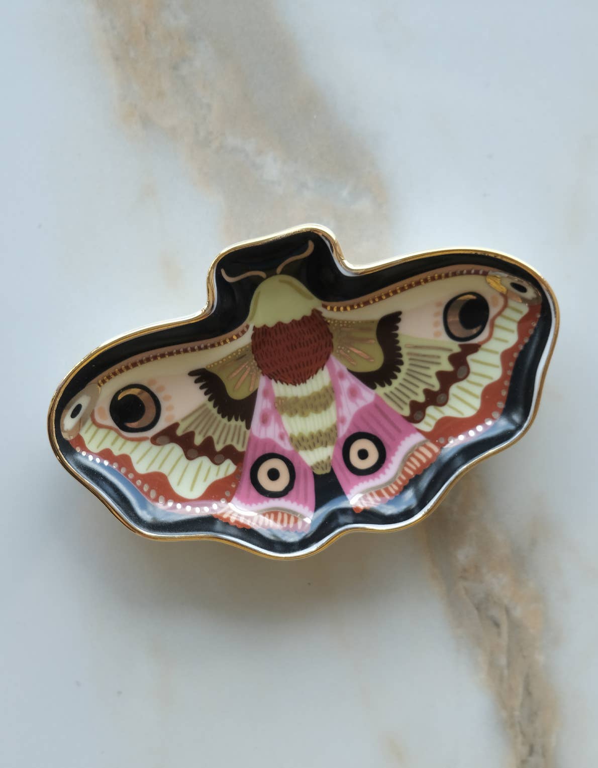 Porcelain Trinket Dish | Moon Moth | Idlewild Co.