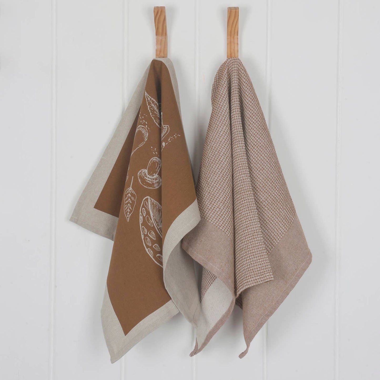 Brown Mushroom Waffle Tea Towel |  Raine & Humble