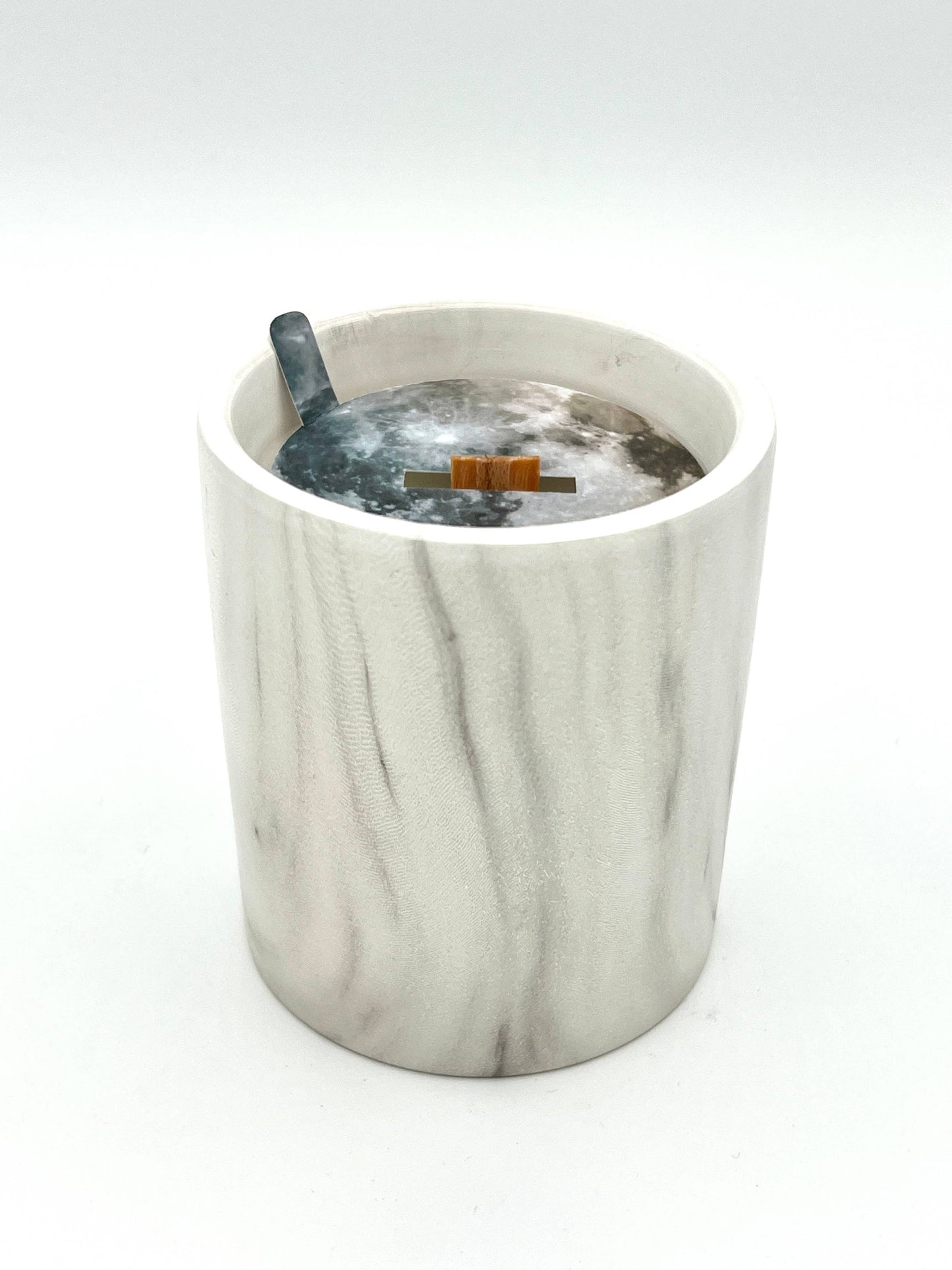 Biophilia: White Marble + Pure Fresh Air Scented Candle | The Sacred Wild Candle Co
