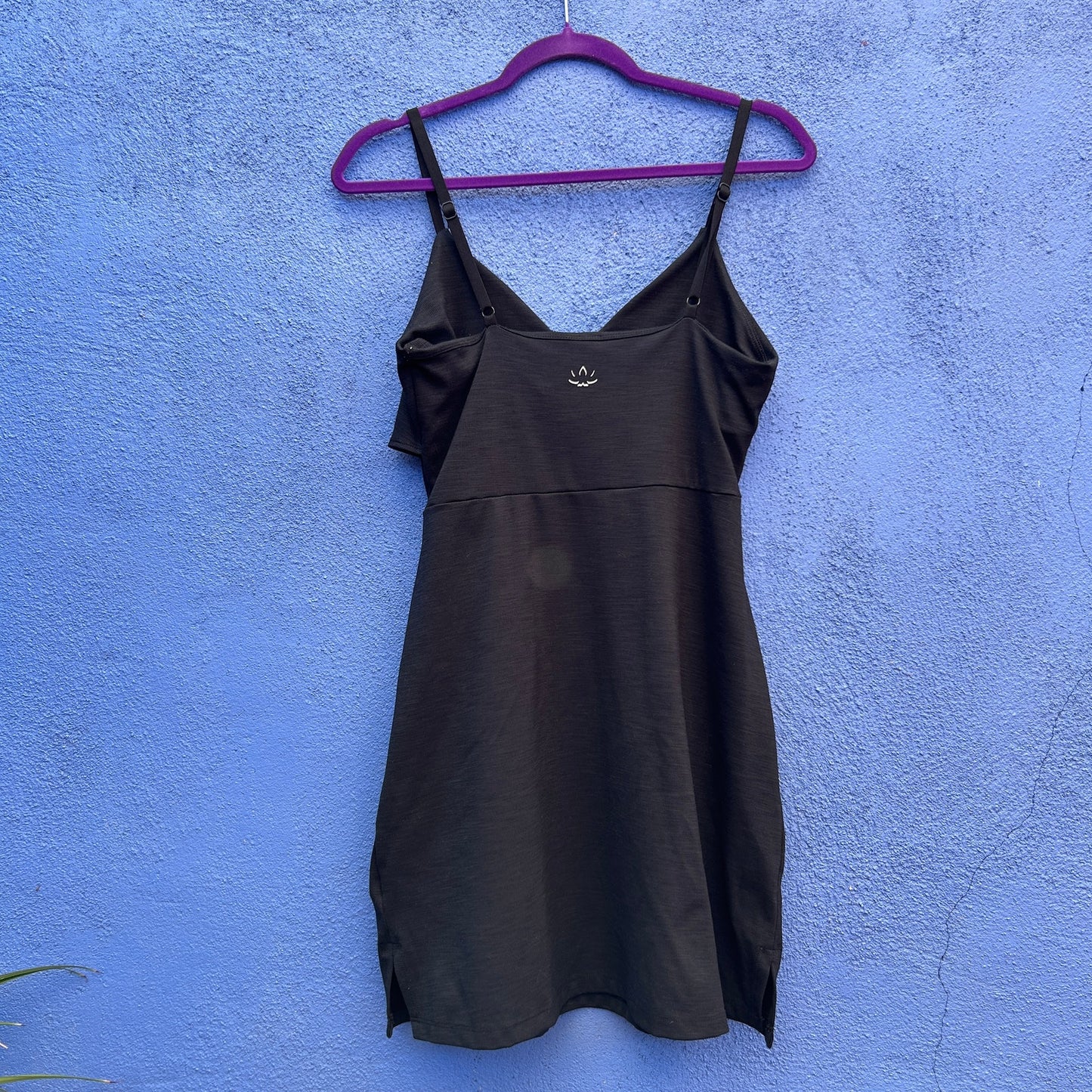 beyond yoga navy ribbed tank dress