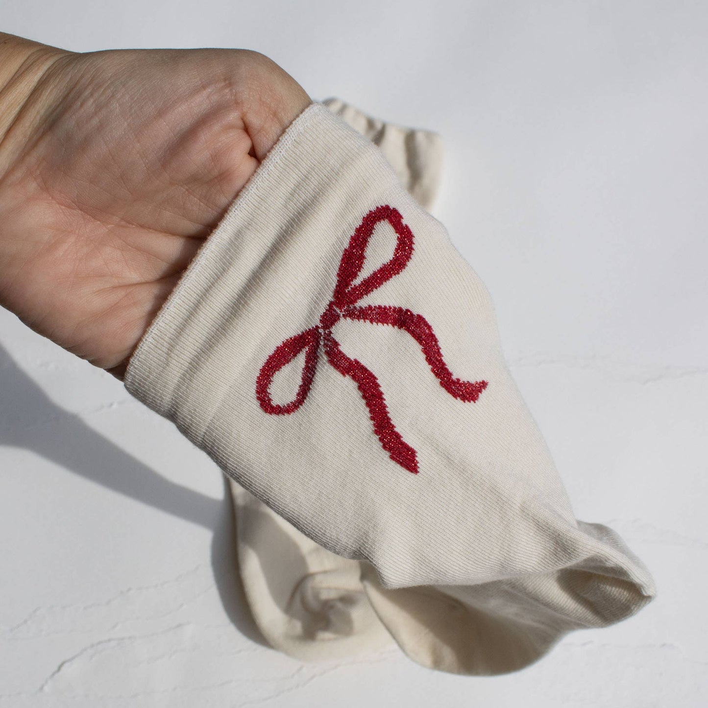 Tiepology | Women's Holiday Ribbon Bow Casual Socks