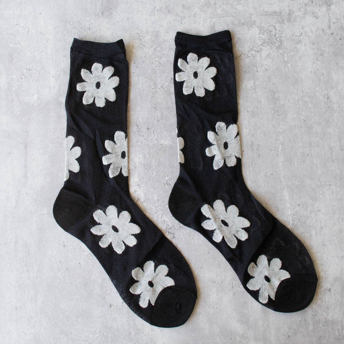 Tiepology | Vintage Glitter Flower Socks