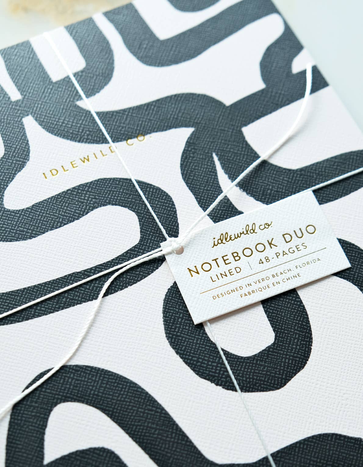 Notebook Duo | Black & White Squiggle | Idlewild Co.