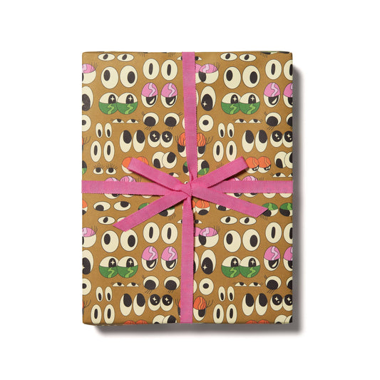 Red Cap Cards | Eyeballs wrapping paper