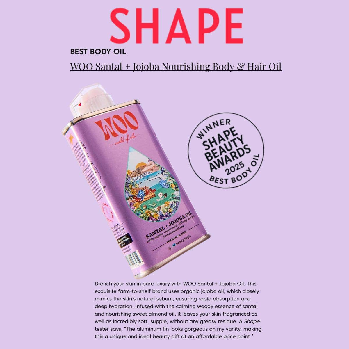 Santal + Jojoba Oilm - WOO™