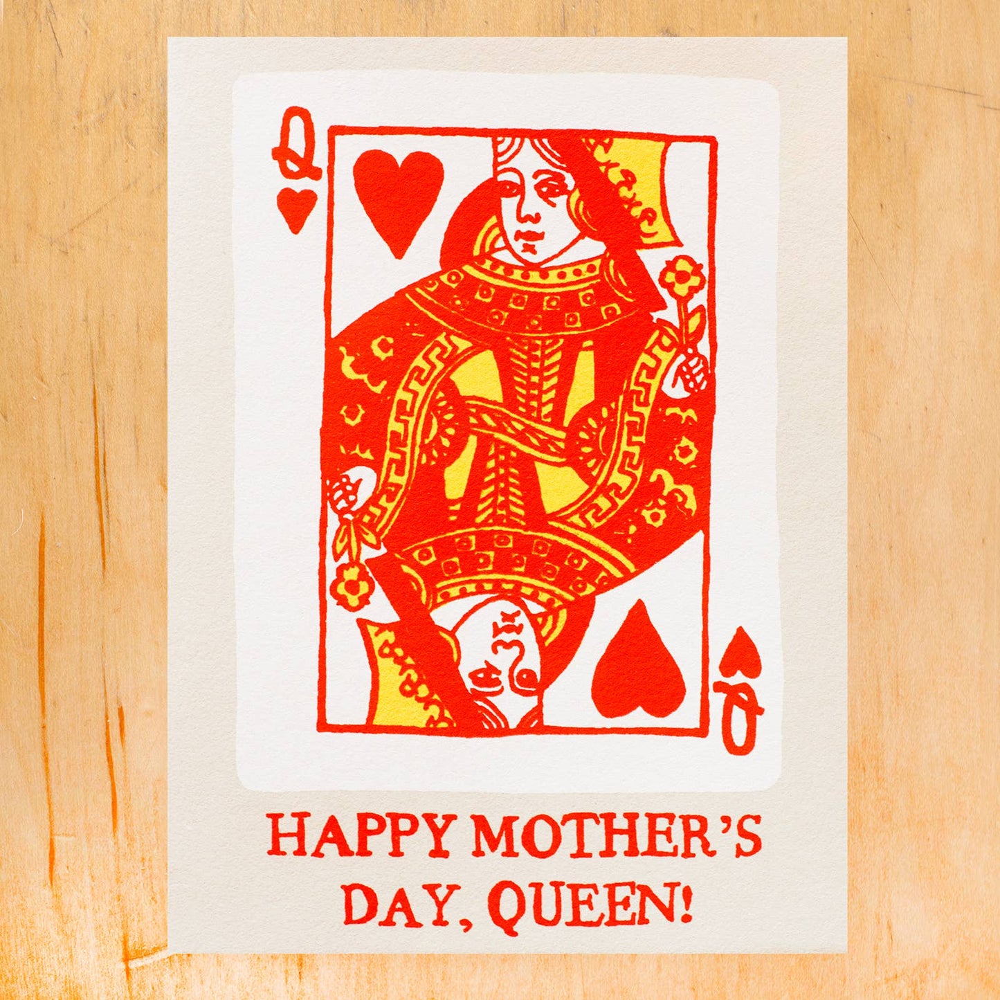 MOM QUEEN GREETING CARD
