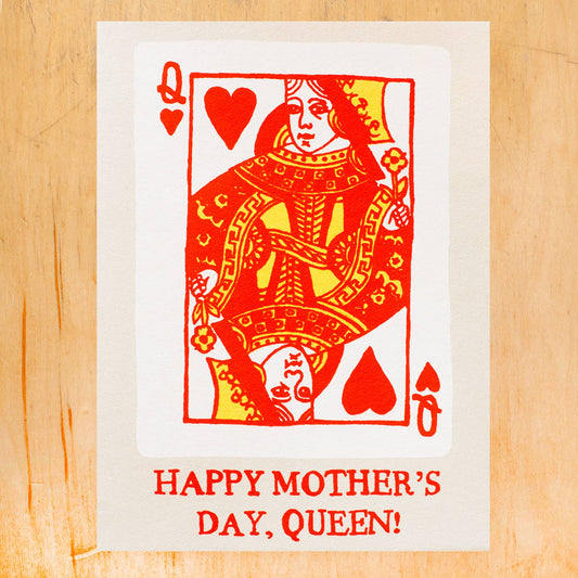 MOM QUEEN GREETING CARD