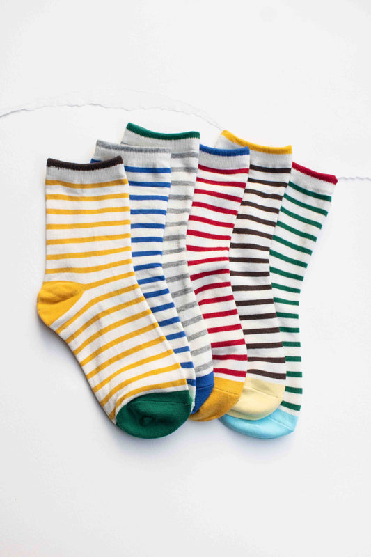 Classic Stripe Cotton Socks - Tiepology