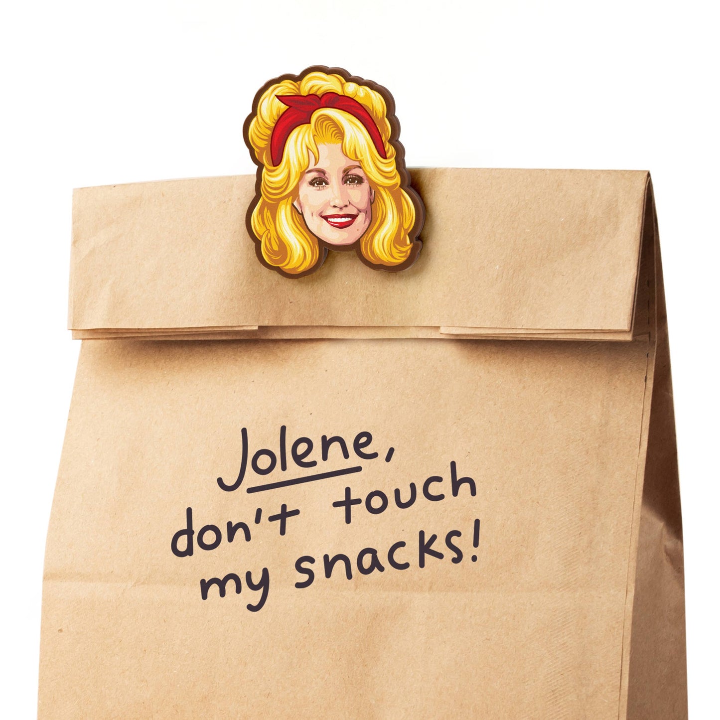 Dolly Parton Bag Clips, Set of 4, Iconic Hairstyle Designs | Fred & Friends