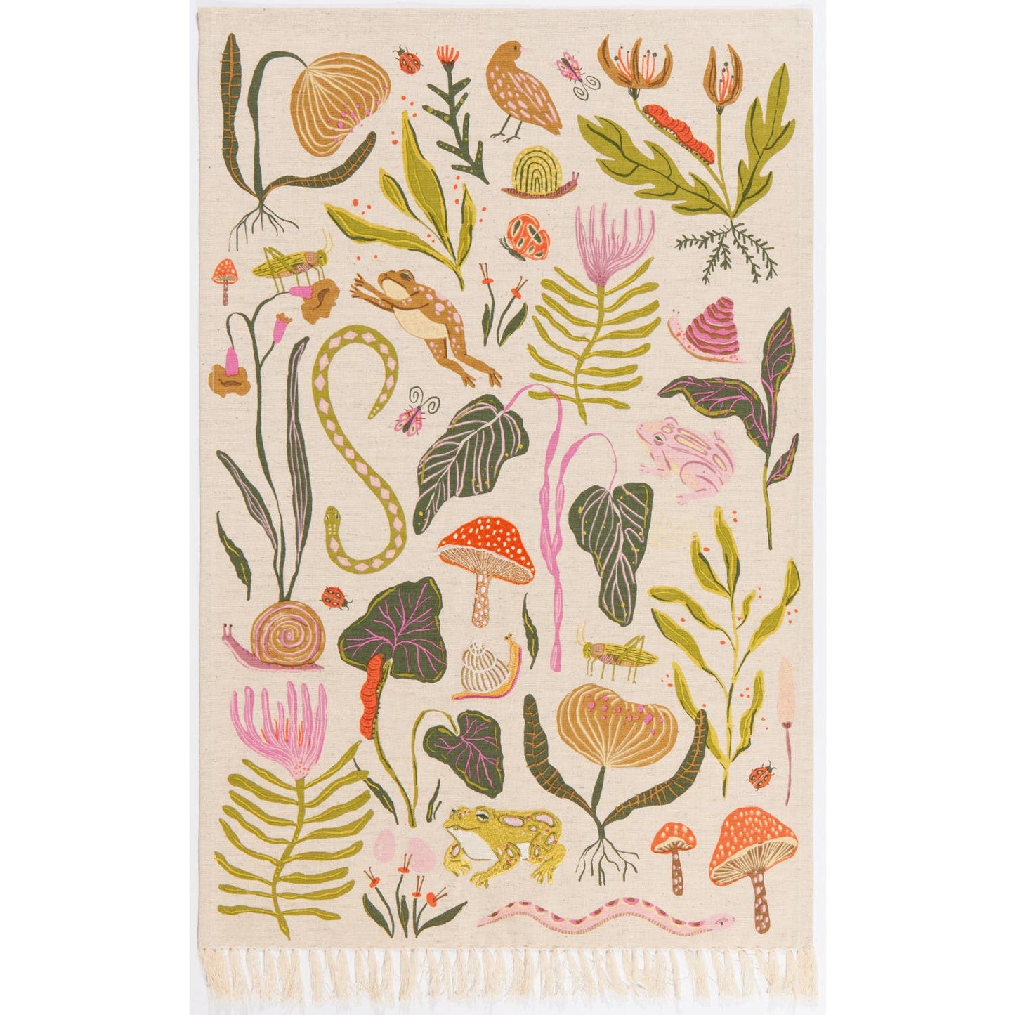 Gardenland Embroidered Dishtowel | Danica Studio