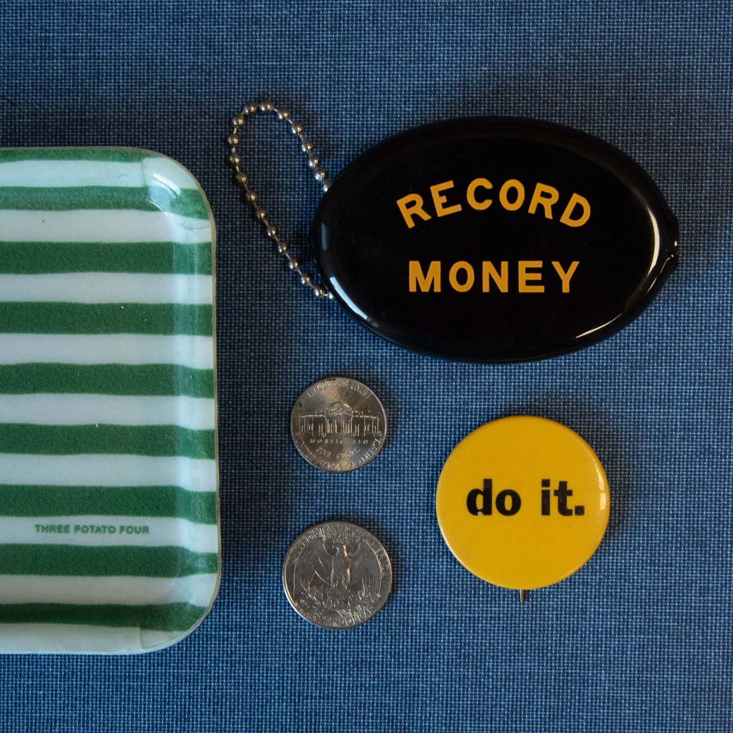 Record Money Coin Pouch | Three Potato Four