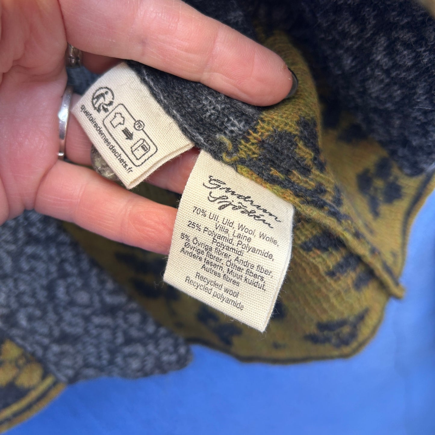 gudrun sjoden wool blend cardigan sweater