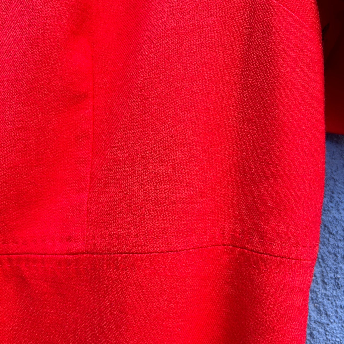 boden red wool blend shift dress