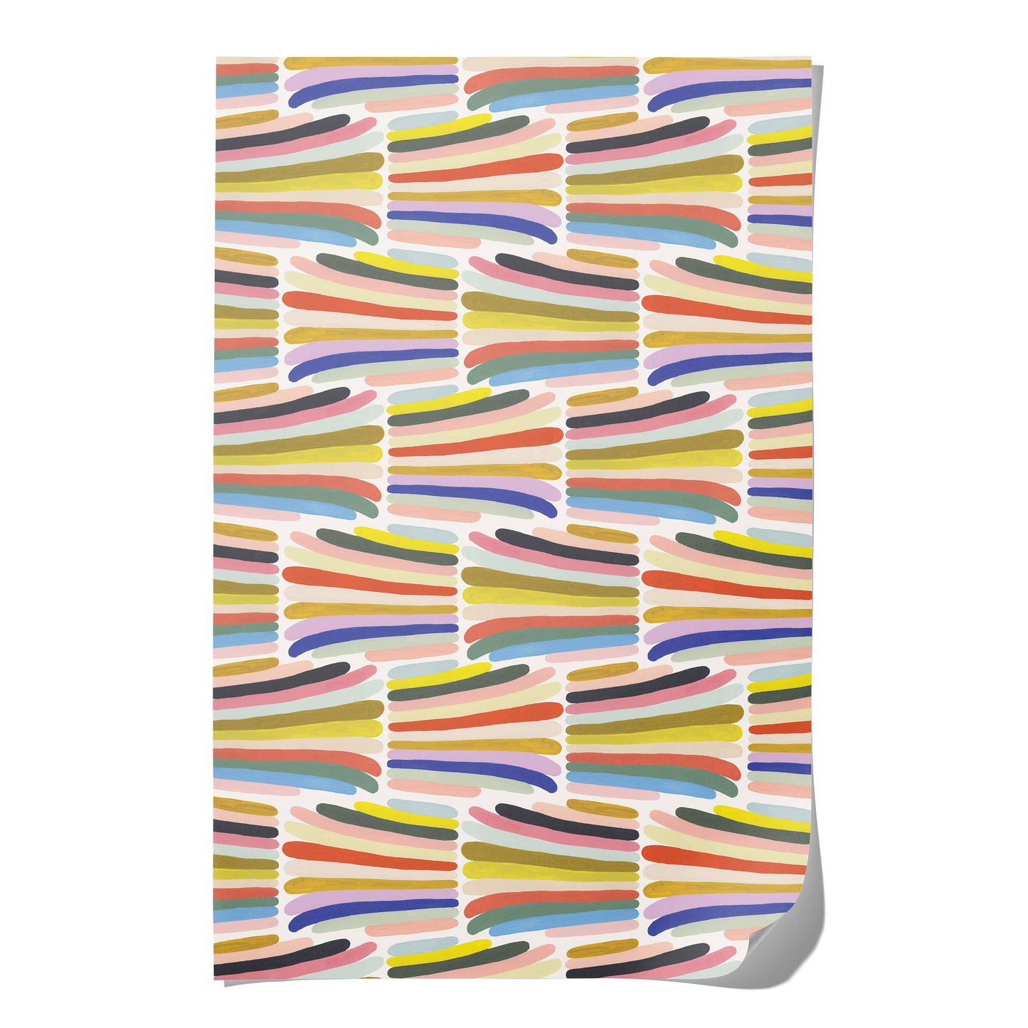 Red Cap Cards | Rainbow Stripes wrapping paper