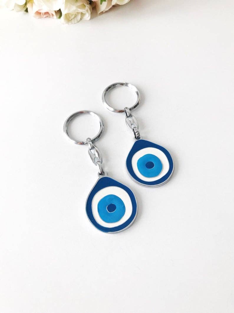 Evil Eye Metal Keychain | Evileyefavor
