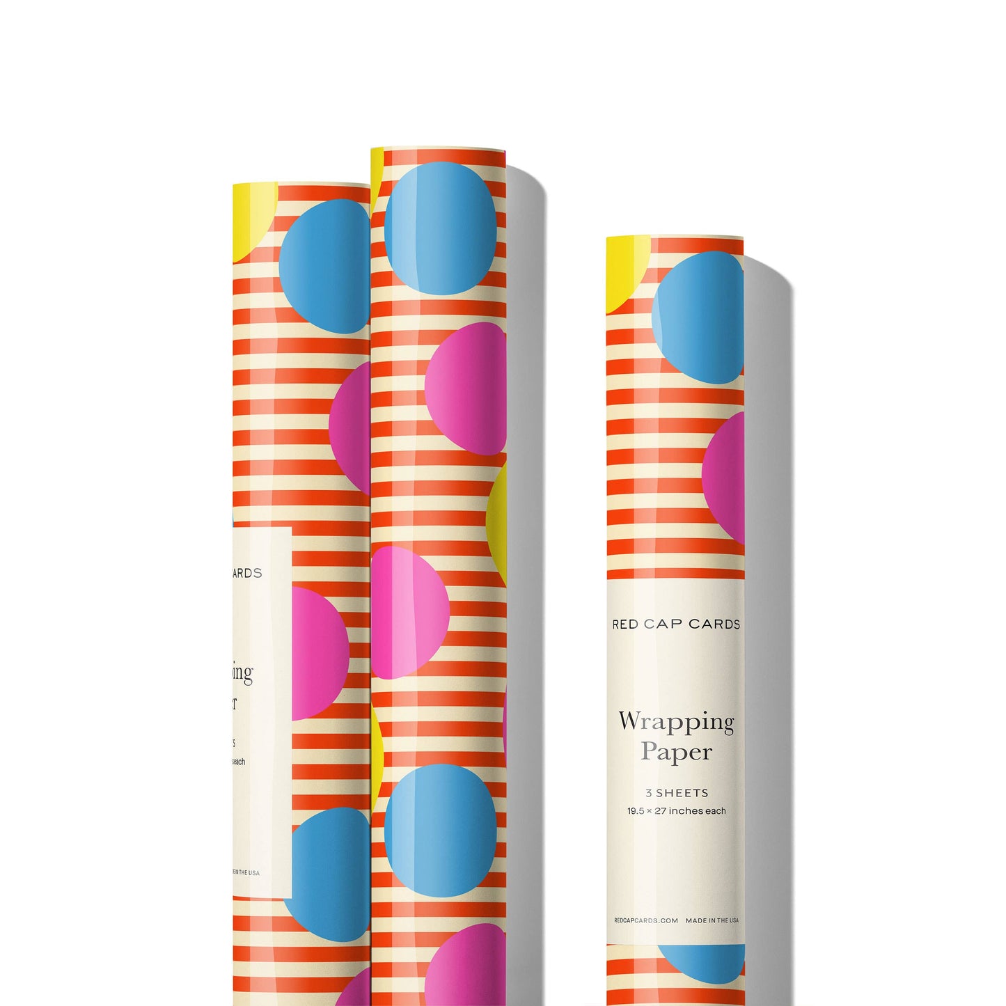 Red Cap Cards | Polka Dots wrapping paper (single sheets)
