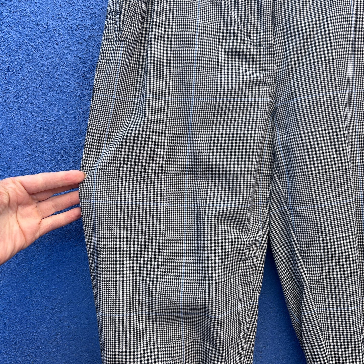 vintage vivienne westwood 80s high waisted plaid cotton pant