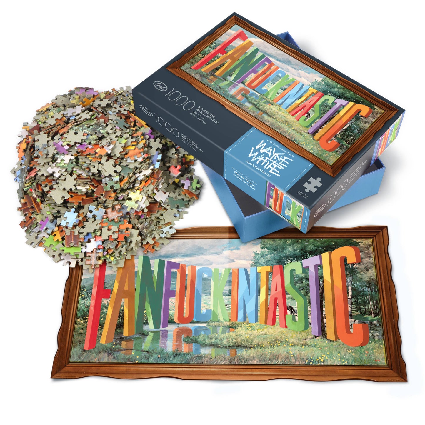 Fanfuckintastic Puzzle 1000 pc - Wayne White | Fred & Friends