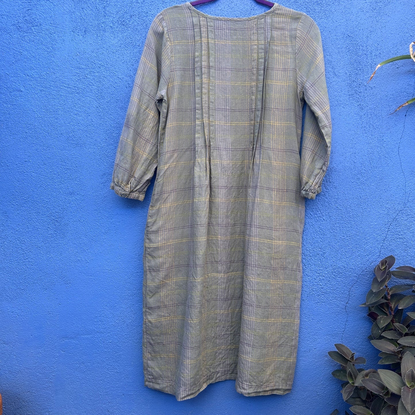 gudrun sjoden gray linen dress