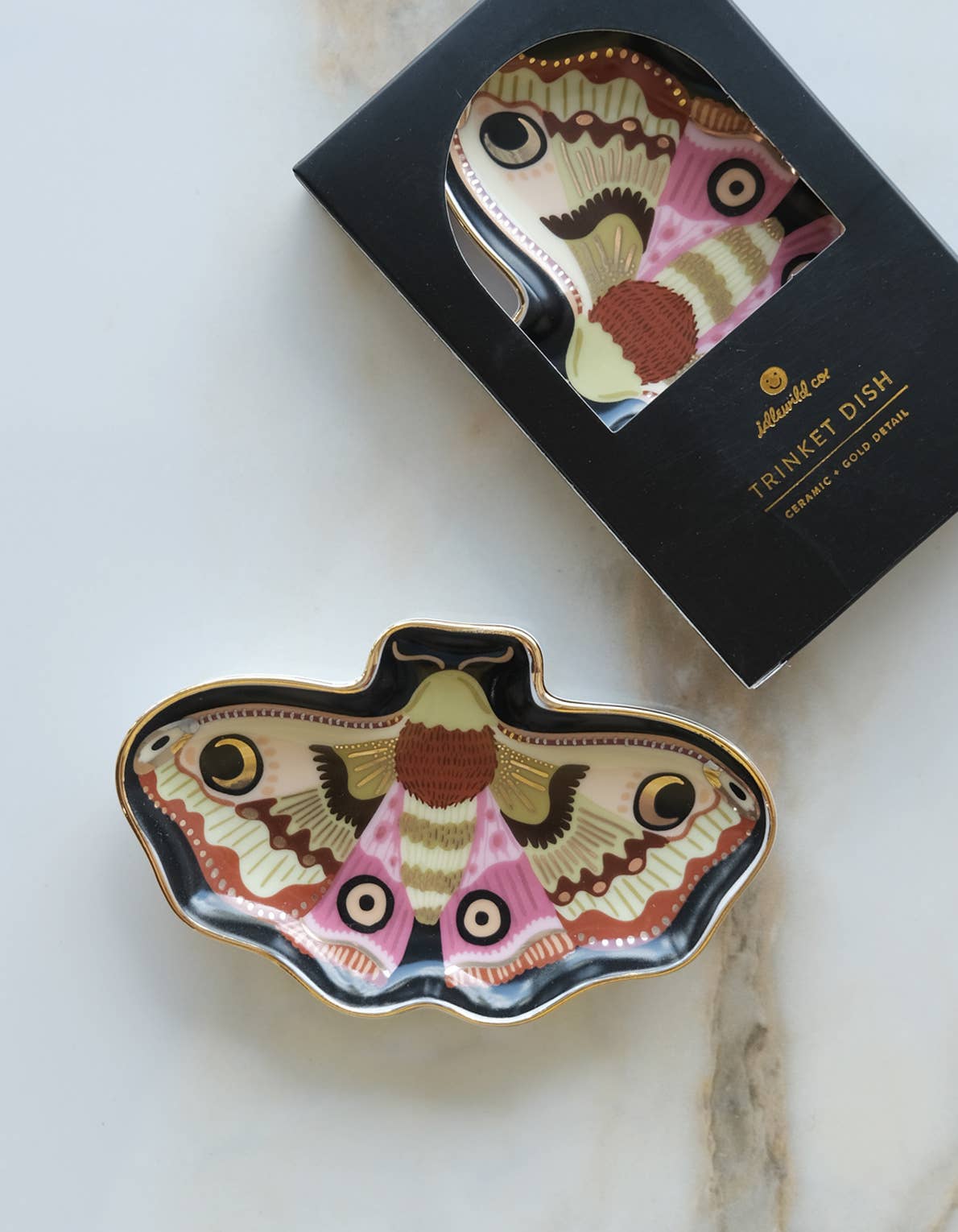 Porcelain Trinket Dish | Moon Moth | Idlewild Co.