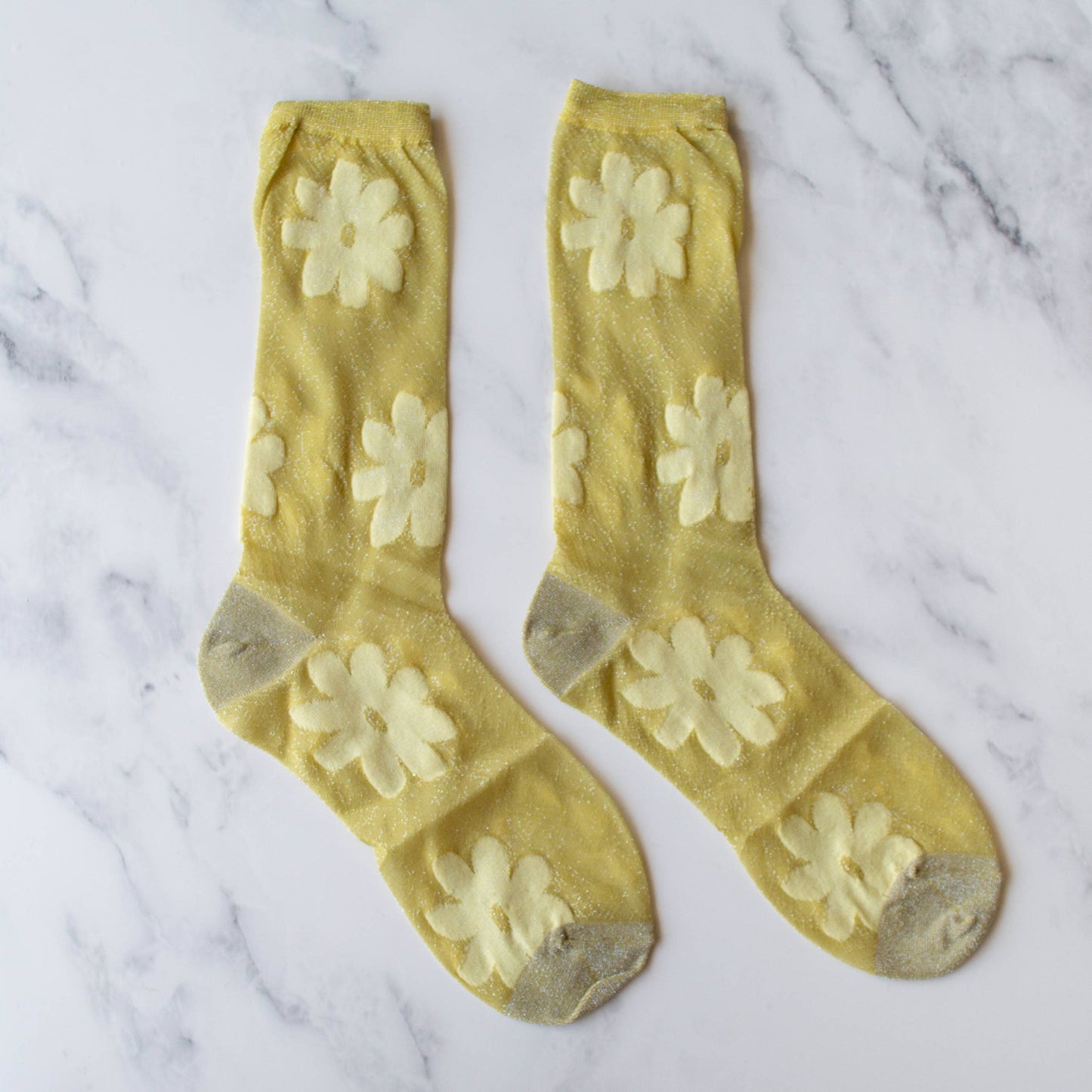 Tiepology | Vintage Glitter Flower Socks