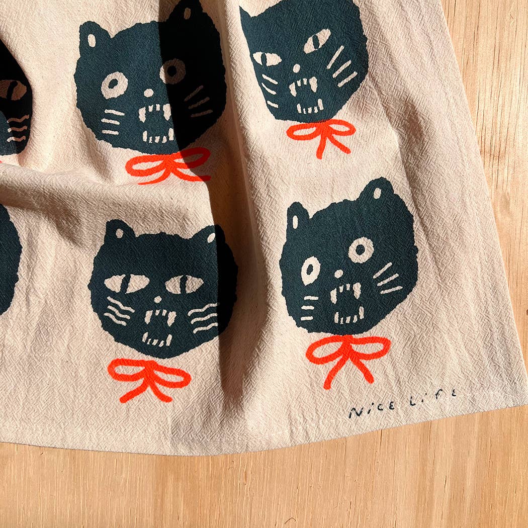 BAD CATS tea towel | Nice life