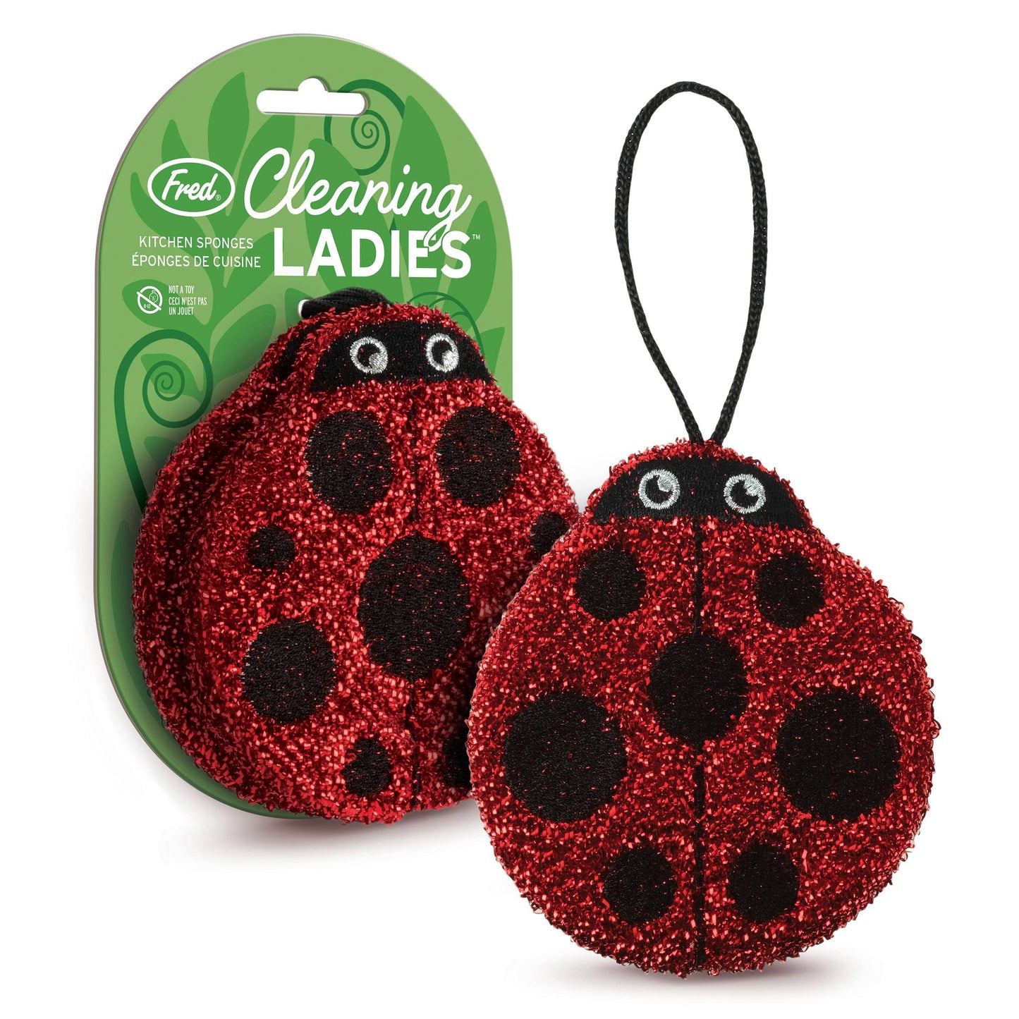 Sponges - Cleaning Ladies - Ladybug Sponges - Set of 2 | Fred & Friends