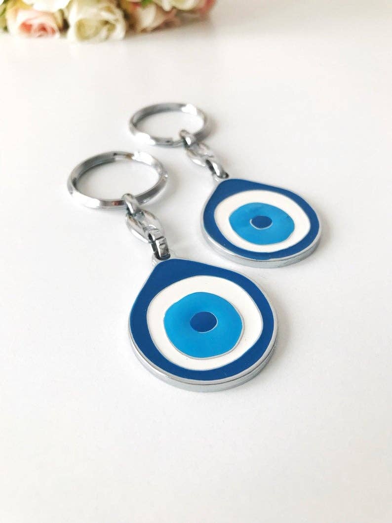 Evil Eye Metal Keychain | Evileyefavor