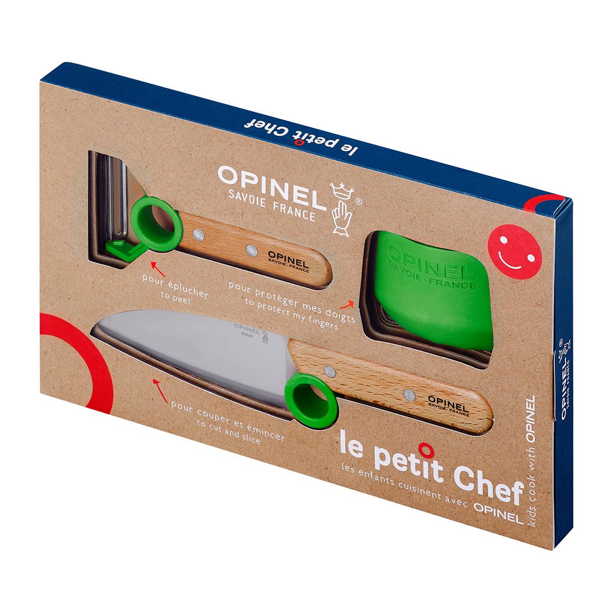 Opinel | Le Petit Chef 3pc Knife Set (New Colors)