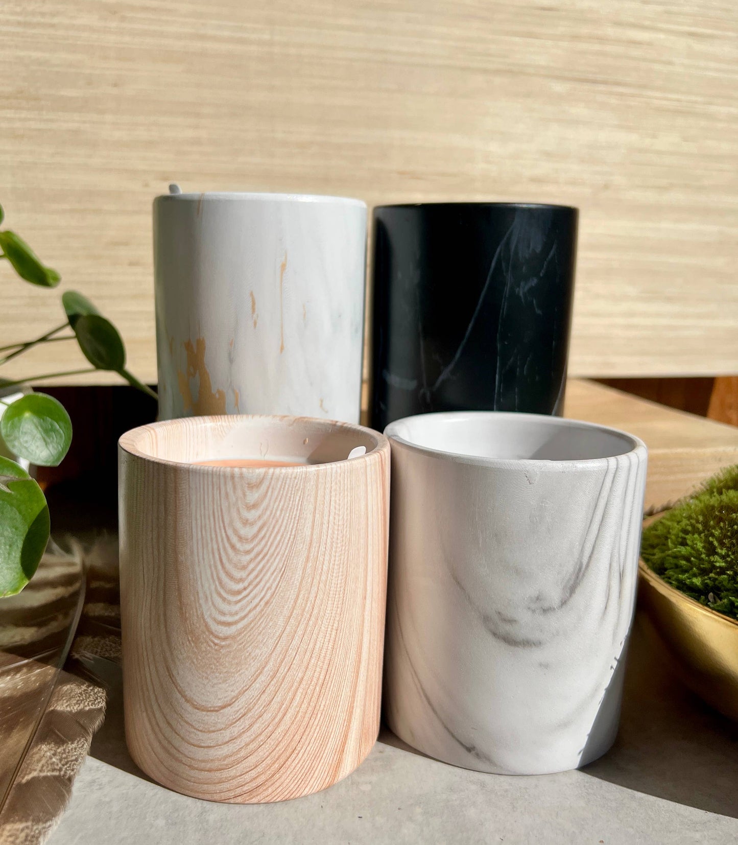 Biophilia: Wood/Ceramic Hinoki Scented Candle | The Sacred Wild Candle Co