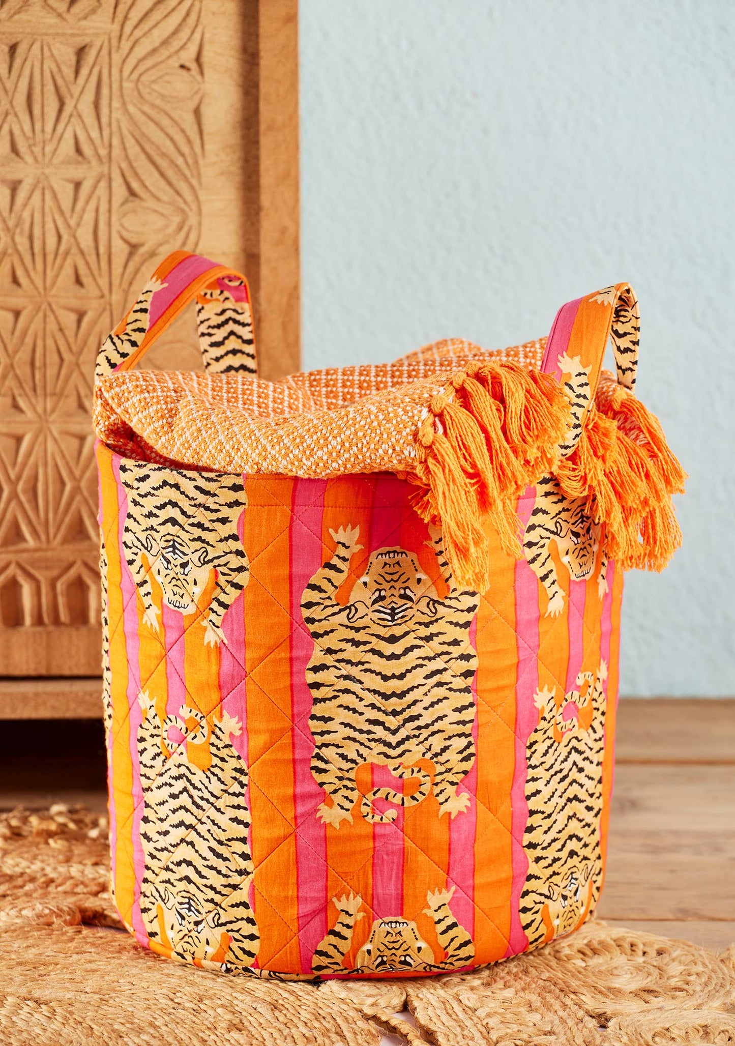 Namaste | Tiger Stripe Storage Laundry Bag