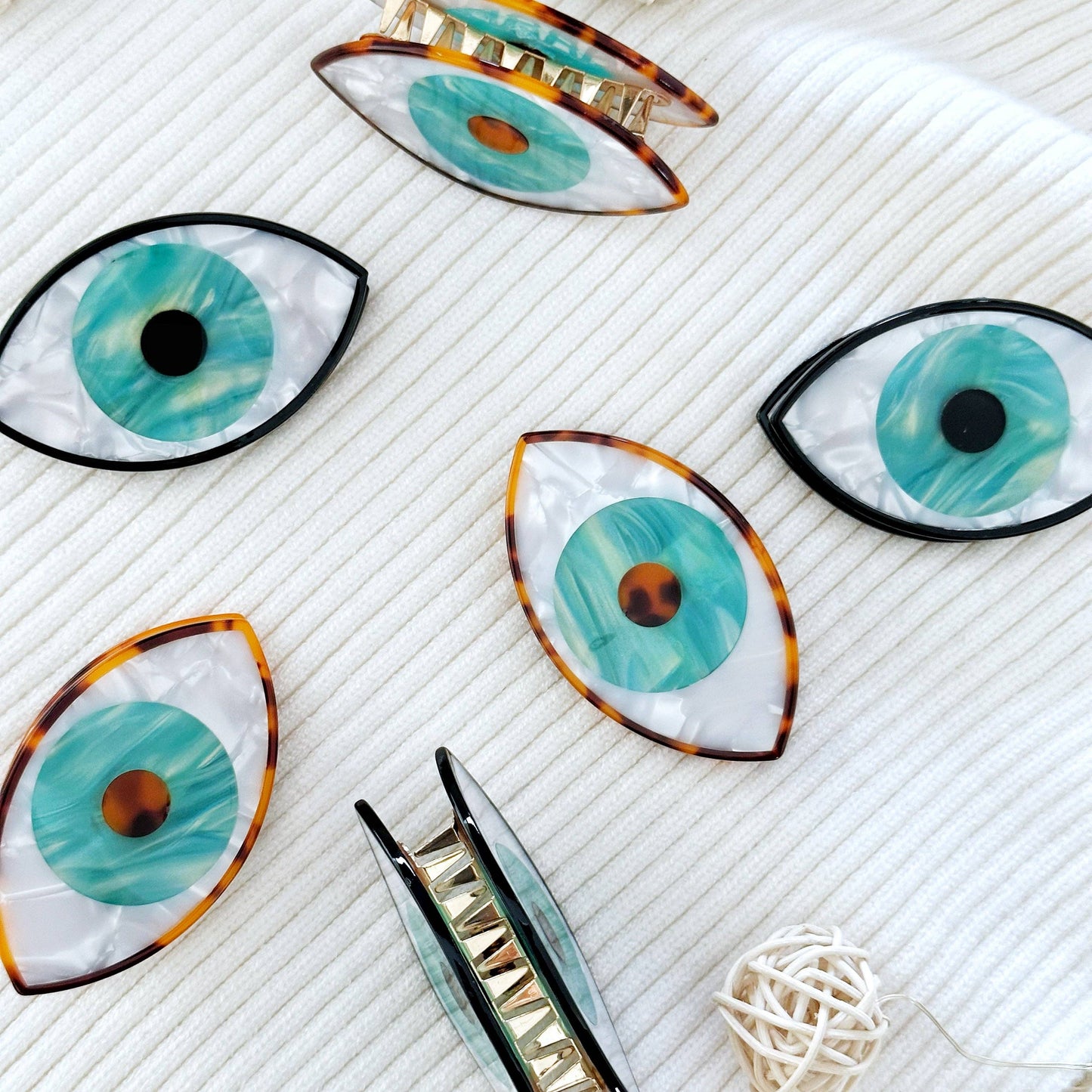 Evil Eye Hair Claw Clip, Acetate Hair Clip, Hair Accessories | Evileyefavor