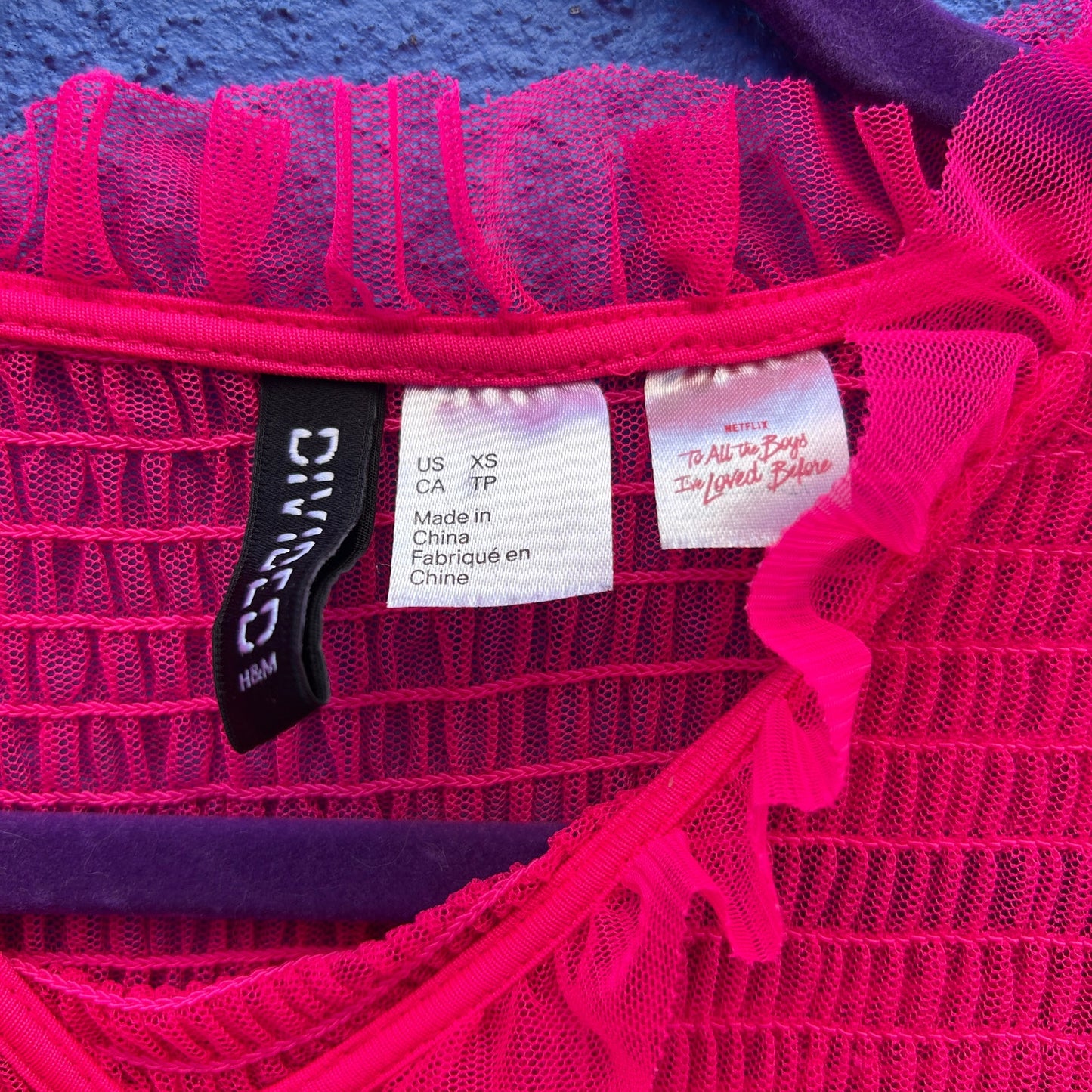 divided hot pink vintage nighty babydoll dress