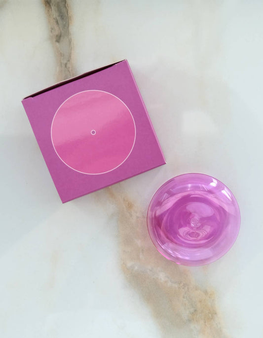 BOTANICA | Glass Bubble Incense Holder - Orchid Pink