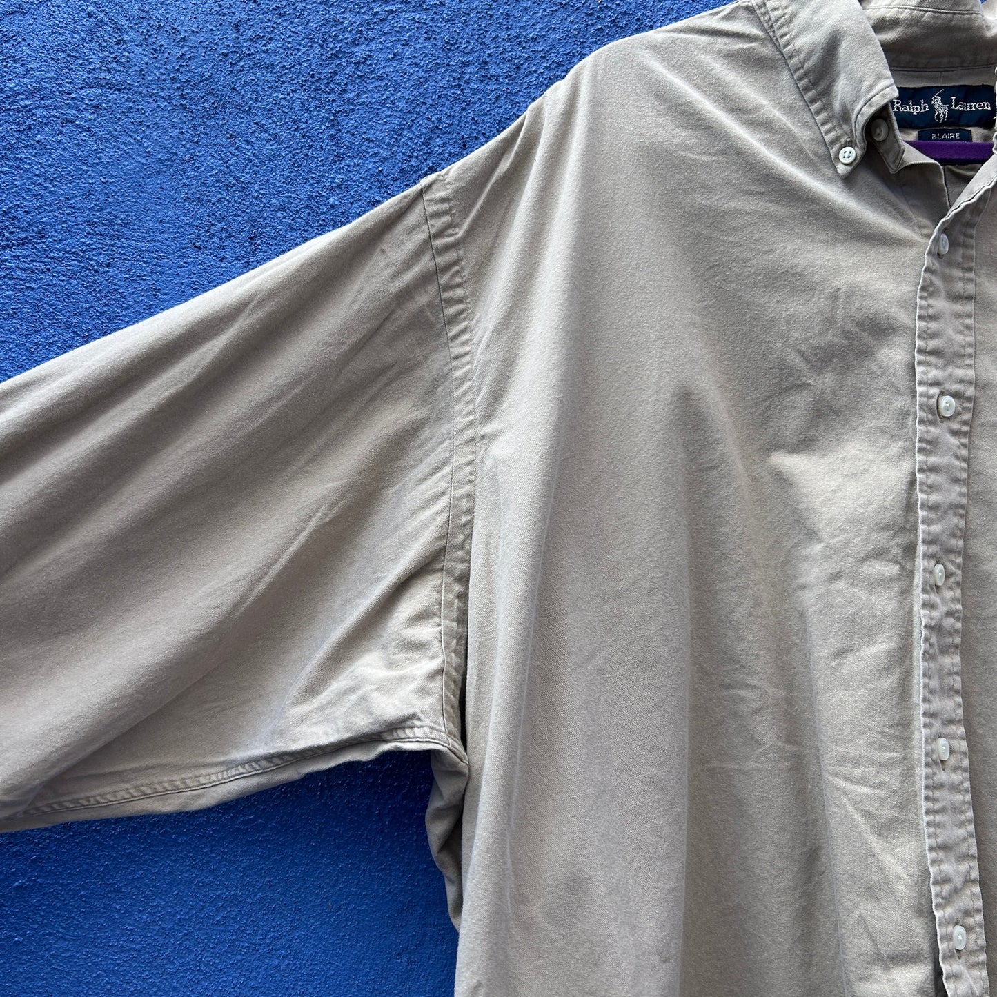 ralph lauren blue label blaire cotton button up