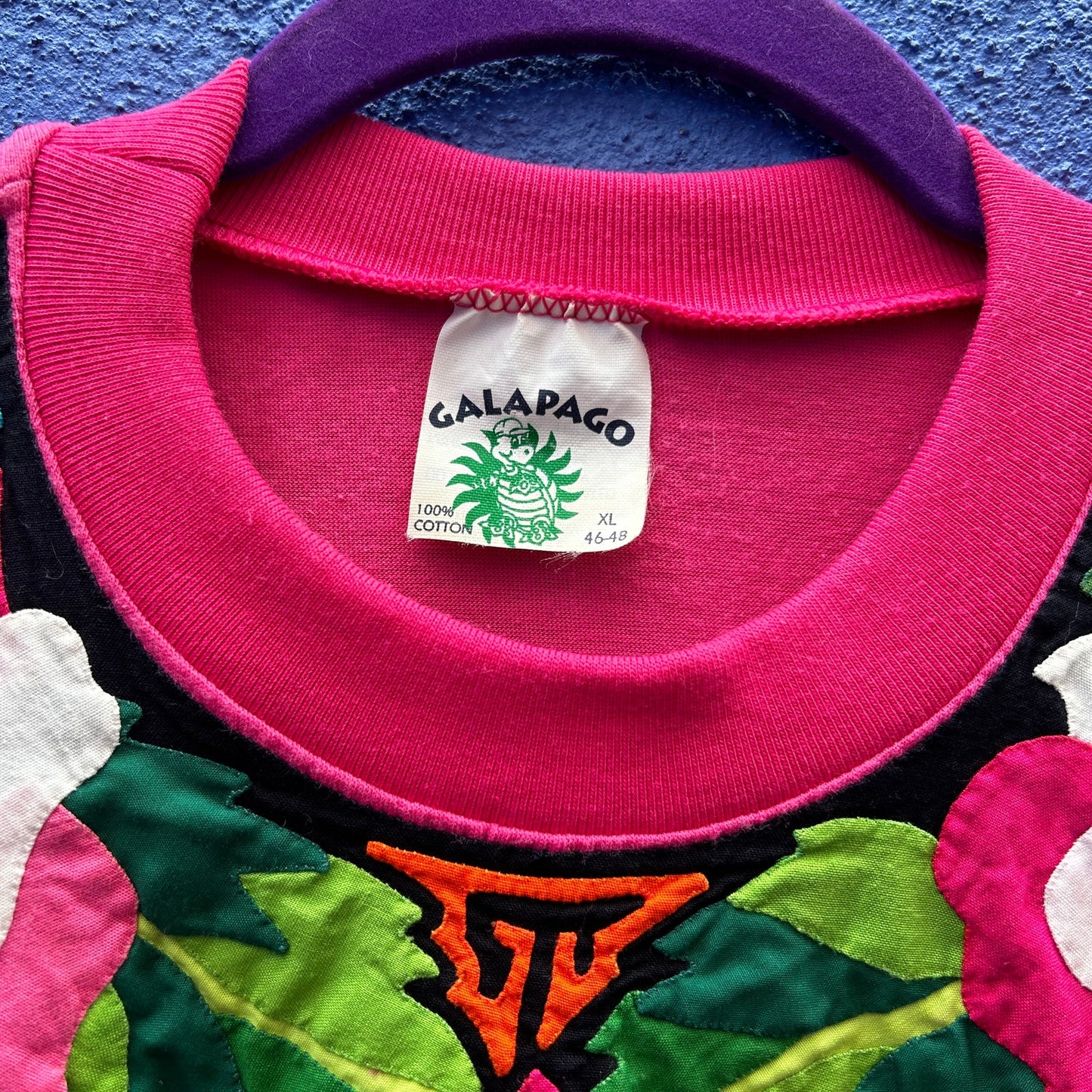 vintage 90s galapago applique tee