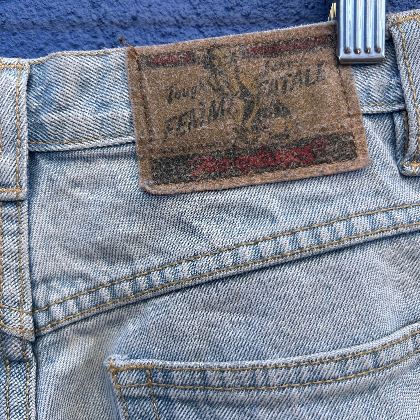 vintage 80s 90s no excuses exposed button fly jeans