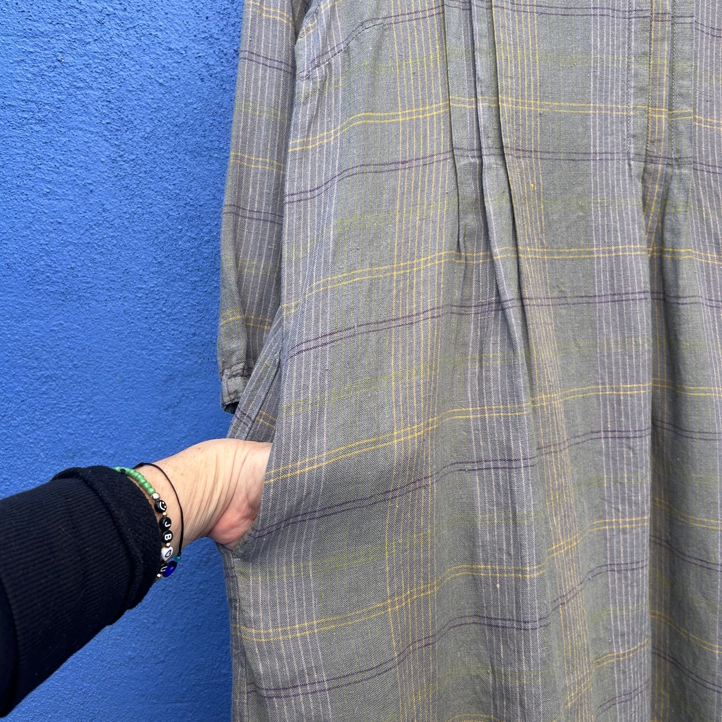 gudrun sjoden gray linen dress