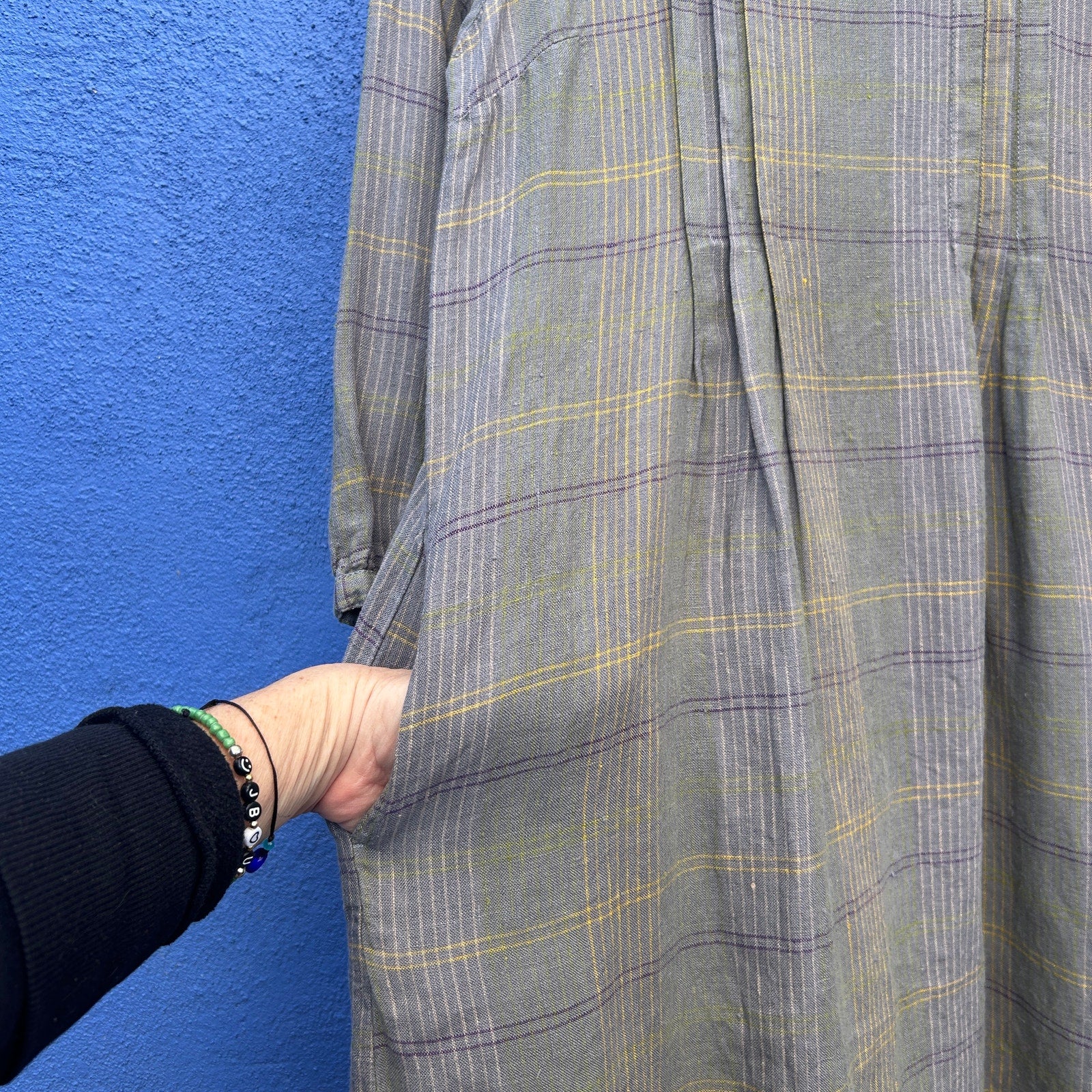 linen knot dress LUCY Silk linen knit maxi dress XS