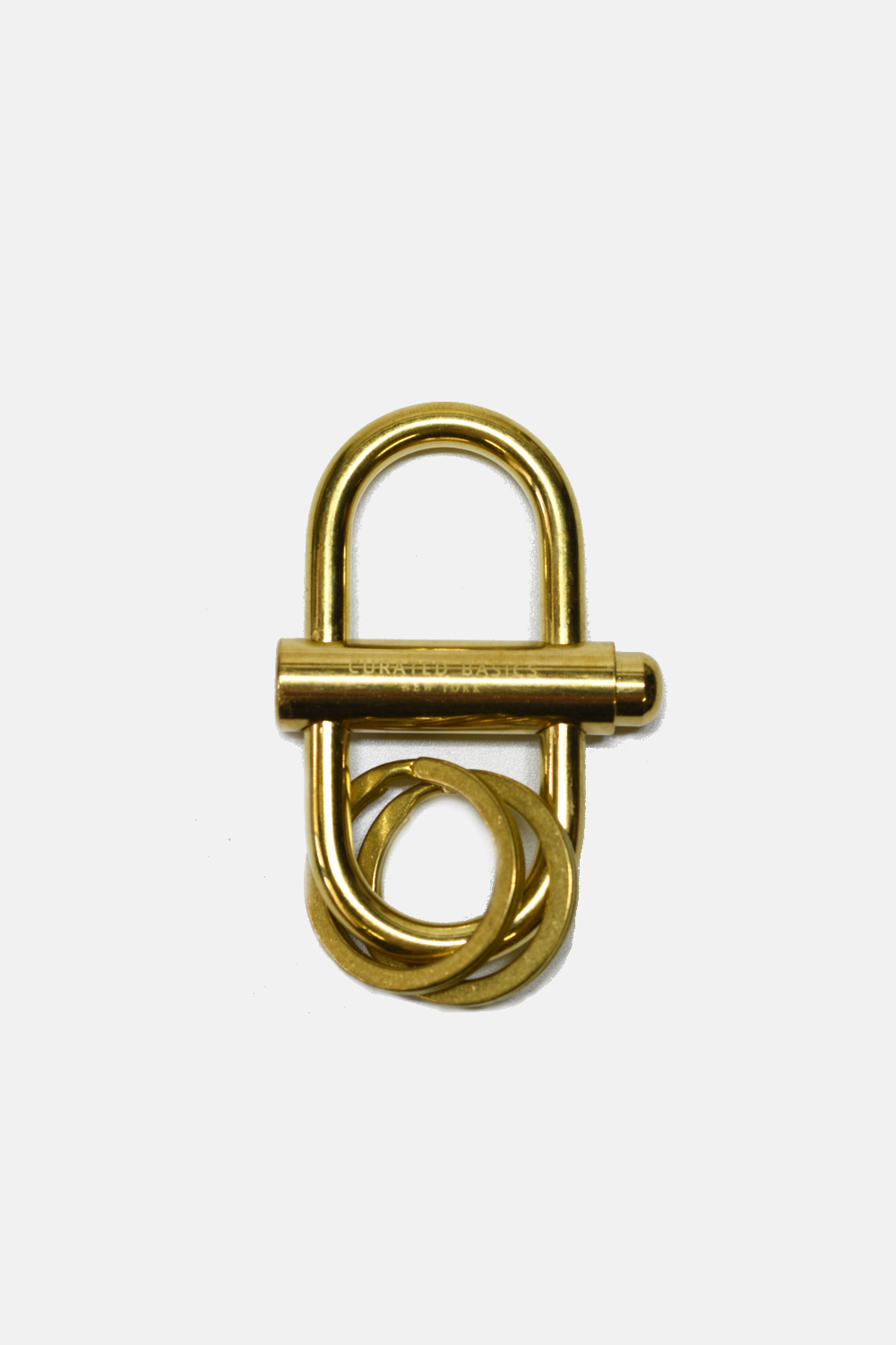 Curated Basics | Brass Lock Keychain