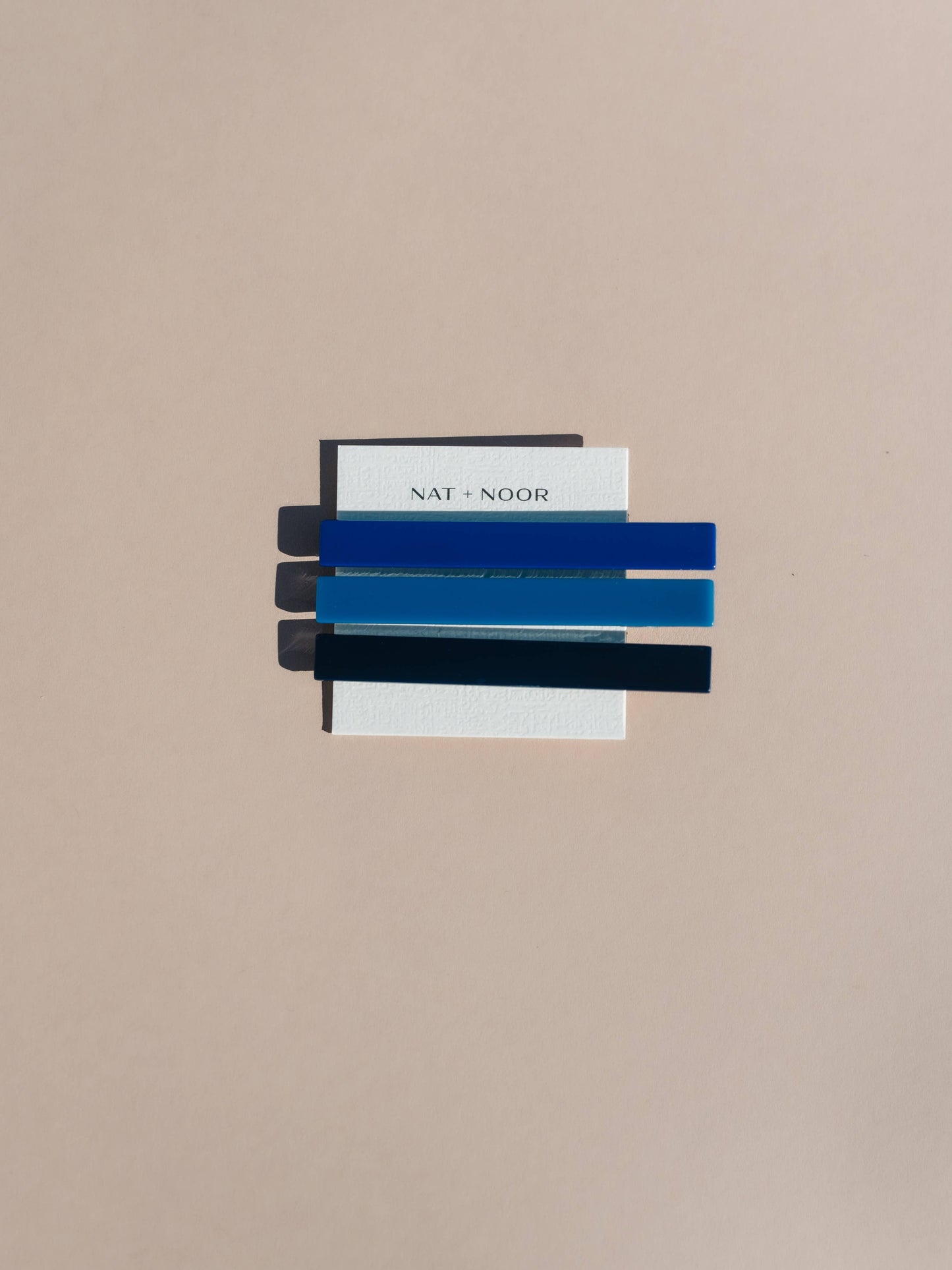 Evie | Alligator Hair Clips | Blue Tones | NAT + NOOR