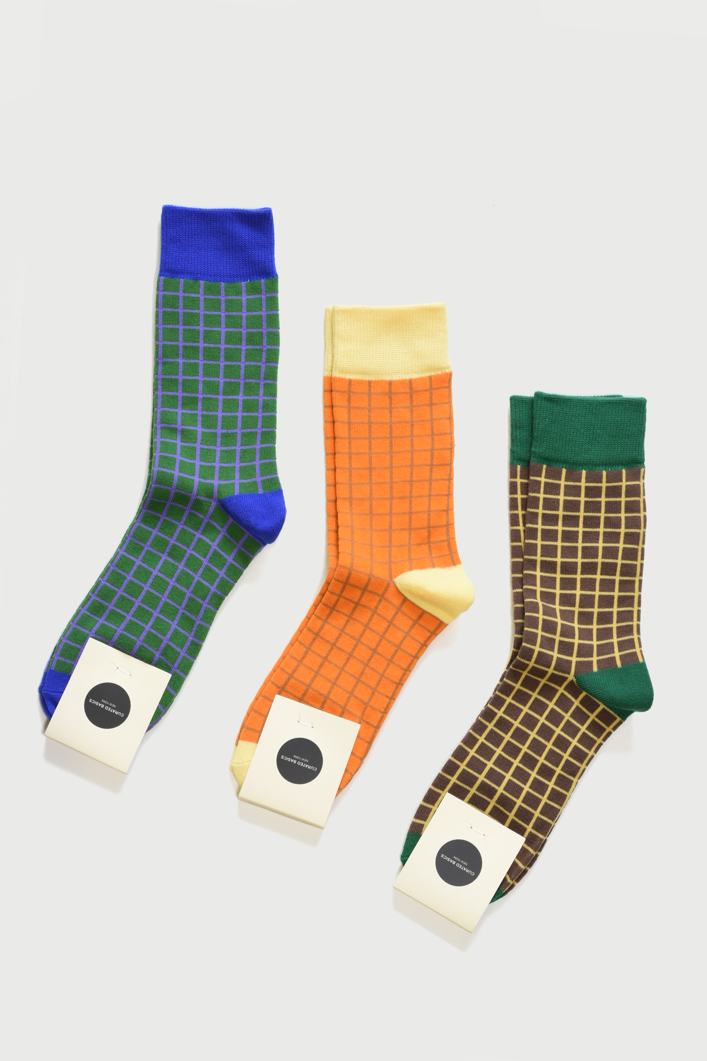 Curated Basics | Window-pane Socks