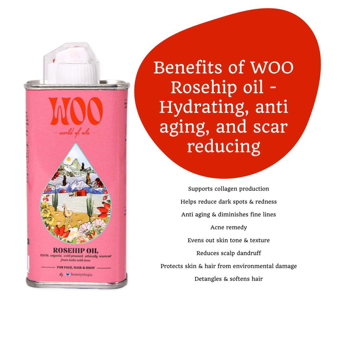 Rosehip Oil, 100% Organic - WOO™
