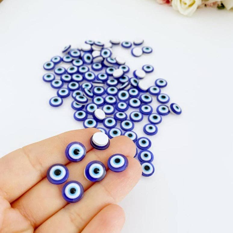 Evil Eye Sticker, 100 pcs, Resin Eye Stickers