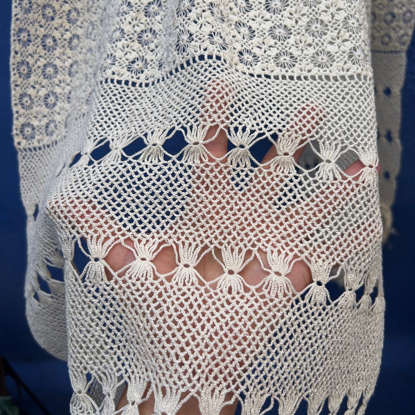 crocheted lightweight scarf wrap shawl