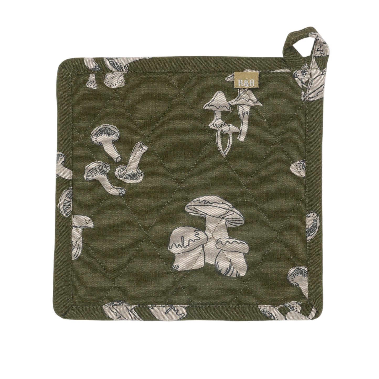 Olive Green Mushroom Pot Holder Trivets | Raine & Humble